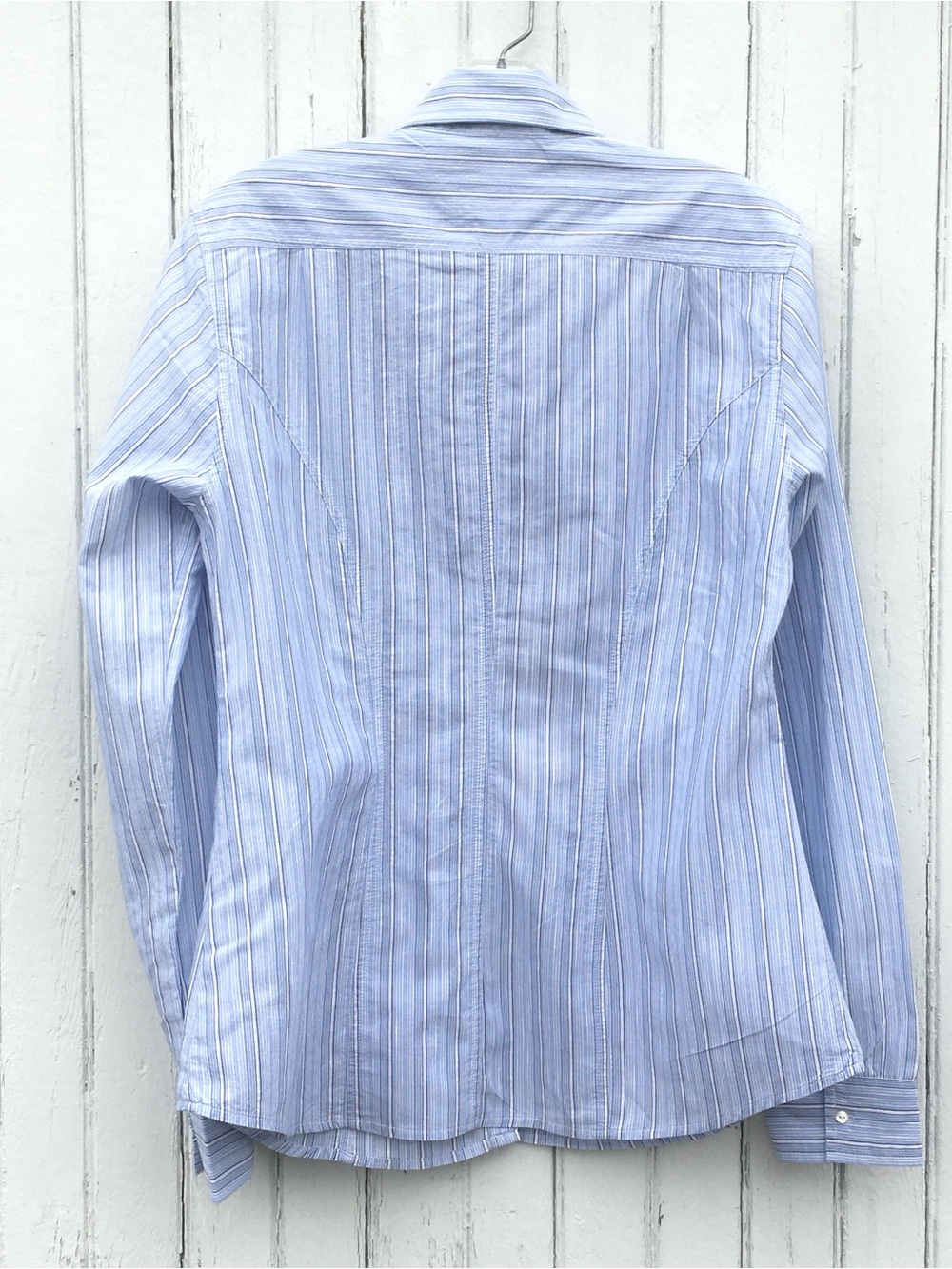 HARTFORD RUFFLE STRIPE BLOUSE - Picture 2 of 5